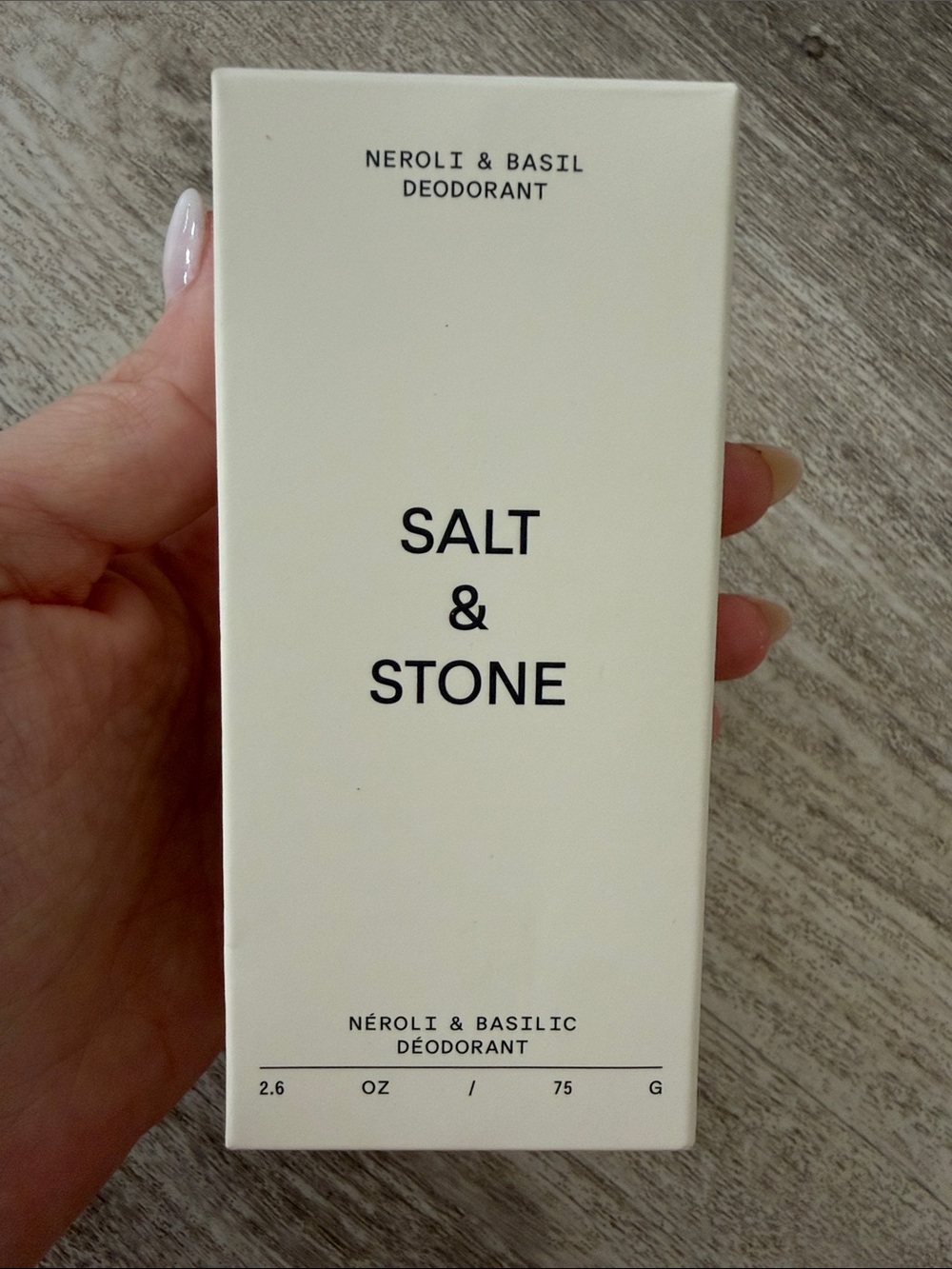 Salt & Stone Neroli & Basil Deodorant